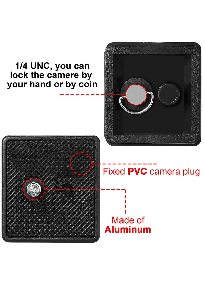Y&D - 41 mm QR Release Plate Camera Tripod Ball Head Quick Replacement Compatible with Ambico V-0552 V-0554, Sunpak 7500 Pro 7500tm 7575, Kalimar Pro-tech V-40(2 Pieces) - Image 1