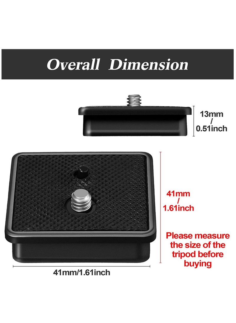 Y&D - 41 mm QR Release Plate Camera Tripod Ball Head Quick Replacement Compatible with Ambico V-0552 V-0554, Sunpak 7500 Pro 7500tm 7575, Kalimar Pro-tech V-40(2 Pieces) - Image 1