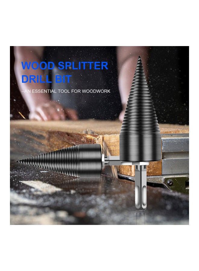 NIBEMINENT Firewood Log Splitter Drill Bit Black  - Image 2