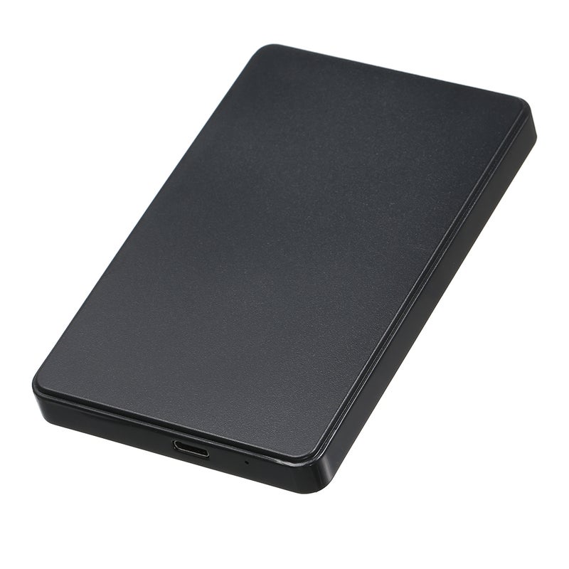 2.5 inch External SATA HDD/SSD Enclosure Type-C High-speed Transmission Tool-free Design Easy Installation Black(2 Cables) - Image 1