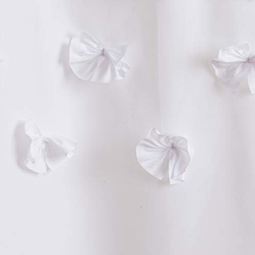 Lush Decor Lucia Shower Curtain, 72" x 72", White - Image 5