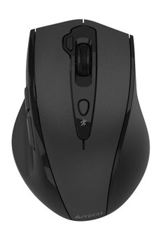 A4TECH [ Desk + Air ] Dual Functions Silent Click Wireless Mouse G7-810S Air 2,  4 Types Screen Capture, 7 Buttons, Anti-Sleep Setting Mode, Black