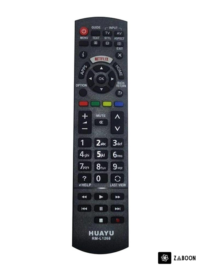 Zaboon Replacement Remote Control For Panasonic Netflix TV Black