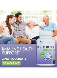 DOCTOR RECOMMENDED SUPPLEMENTS Zinc 50mg - Zinc Picolinate Immune Health Support Supplement 120 Veggie Capsules for Adults and Kids Vitamin, Well-Absorbed High Potency Pure Zinc Supplements - 50mg Per Serving  - Image 3