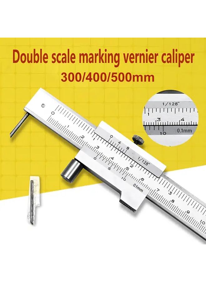 400mm 16in Double Scale Vernier Caliper Precision Steel Measuring Tool 0 1mm Accuracy - Image 2