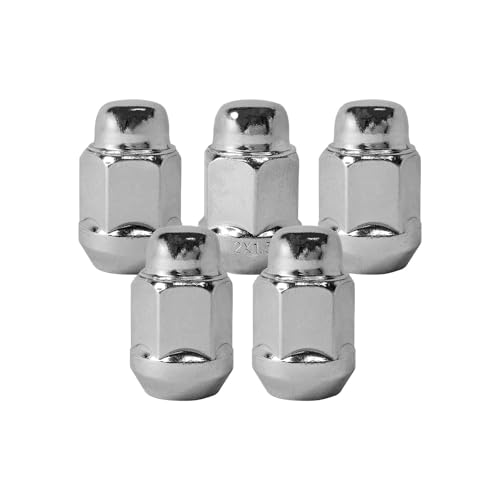 Mysttoo 5PCS M12x1.5 Chrome Wheel Lug Nut 35mm Tall 19mm Hex Nuts Compatible with Honda Accord Odyssey CR-V Civic Acura Ford Fusion Kia Hyundai Toyota Dodge Chrysler Mazda Many Cars - Image 1