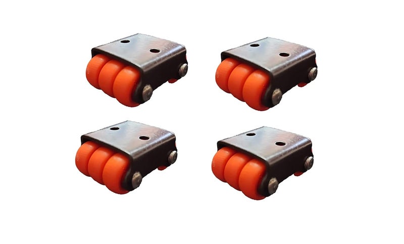 DROPTECH small 6 Wheel fix Castor Wheels 20 mm Wheel Caster for Furniture Table Trolley 125 kg Load Capacity Pack of 4 - Image 1
