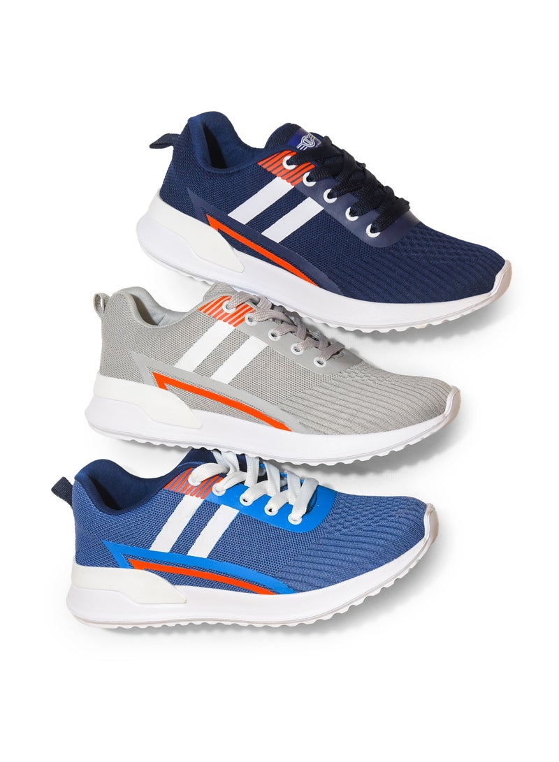 Desert Men's Sportive Knit Sneakers – Stylish Printed Design - Image 5