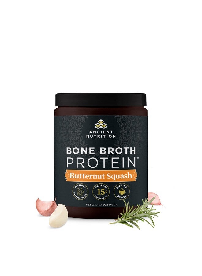 Ancient Nutrition مسحوق بروتين مرق العظام من قرع الجوز العشب مع دجاج و لحم بقر مرق العظام 15 جرام بروتين لكل حصة يدعم صحة الأمعاء 15 حصة - Image 2