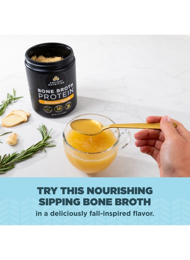 Ancient Nutrition مسحوق بروتين مرق العظام من قرع الجوز العشب مع دجاج و لحم بقر مرق العظام 15 جرام بروتين لكل حصة يدعم صحة الأمعاء 15 حصة - Image 5