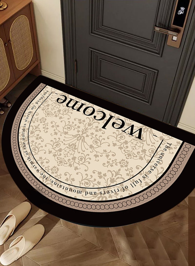 LOOPITYS 80*120CM Half Circle Rug Front Personalised Doormats Entrance Door Welcome Indoor Mats Round Outdoor Outside Inside Rug for Back Door,carpet,carpet ﻿ - Image 2
