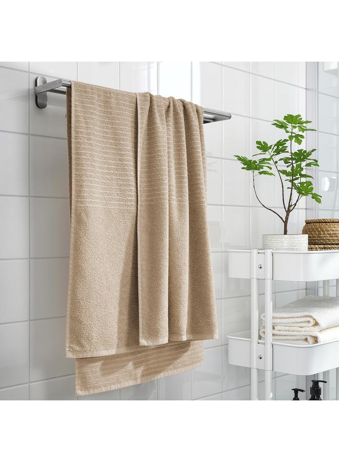 Bath sheet, light beige, 100x150 cm  - Image 3