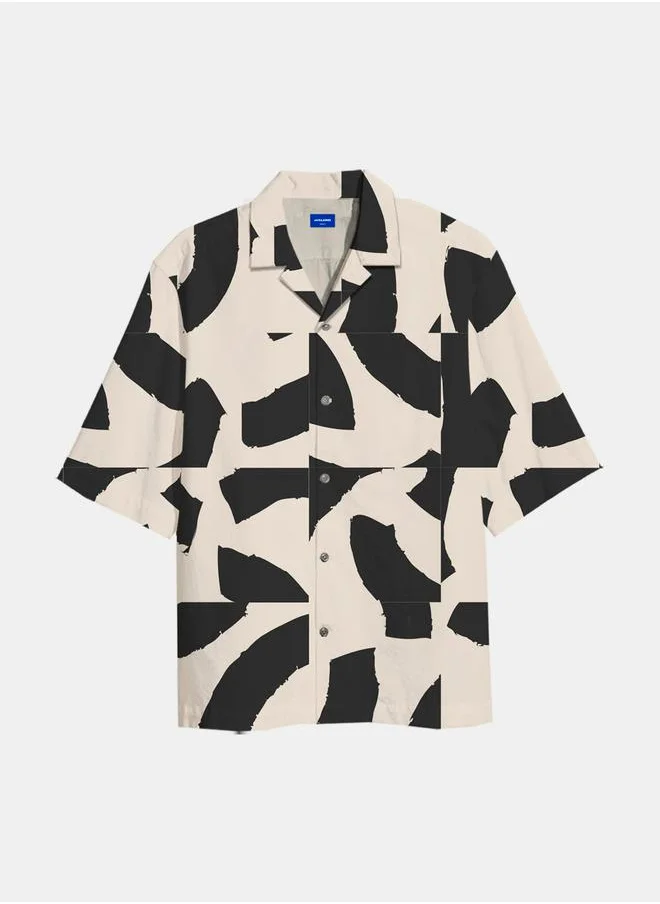 JACK & JONES Gallery Resort Relaxed Fit Shirt with Short Sleeves