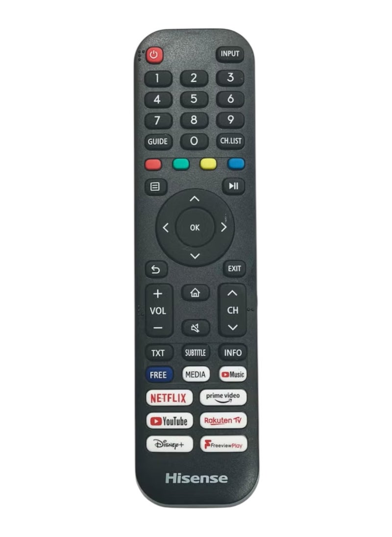 Hisense - New Replacement Remote Control, Remote Control Fit, Universal Remote Control Compatible with Hisense-VIDAA-TV-Remote, New Upgraded Infrared Remote Control EN2G30H,with Netflix, Prime Video - Image 1