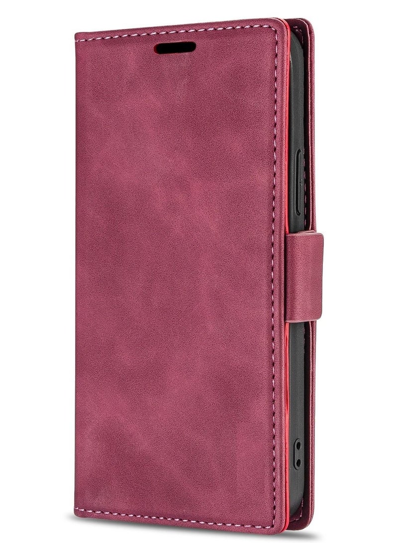 Suteni Flip Cover Leather Protective Hidden Card Slots Phone Case for iPhone - Image 1