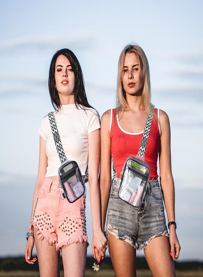COVAX Clear Sling Bag, Clear Bag Stadium Approved for Concerts, Sports Events, Small-black, Small, Fashion and Classic - Image 2