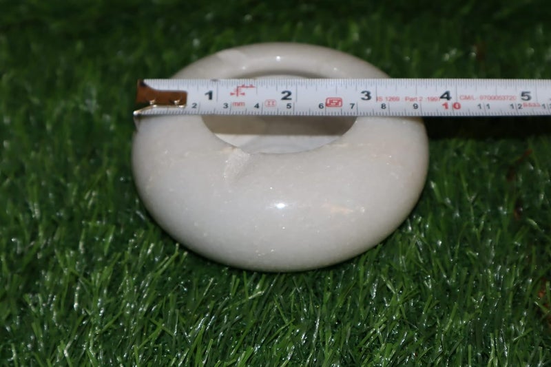 Salvus APP SOLUTIONS Marble Round Ash Holder White35 Inch - Image 4