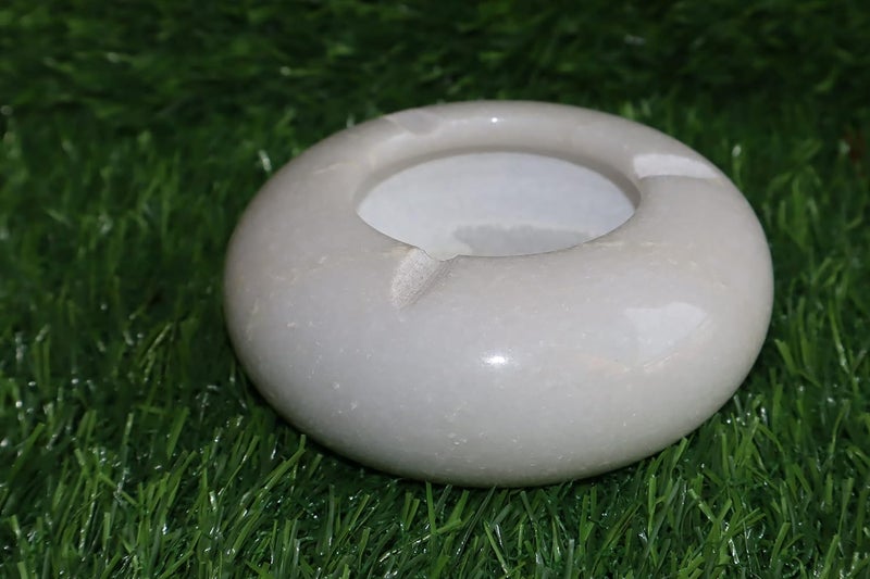 Salvus APP SOLUTIONS Marble Round Ash Holder White35 Inch - Image 3