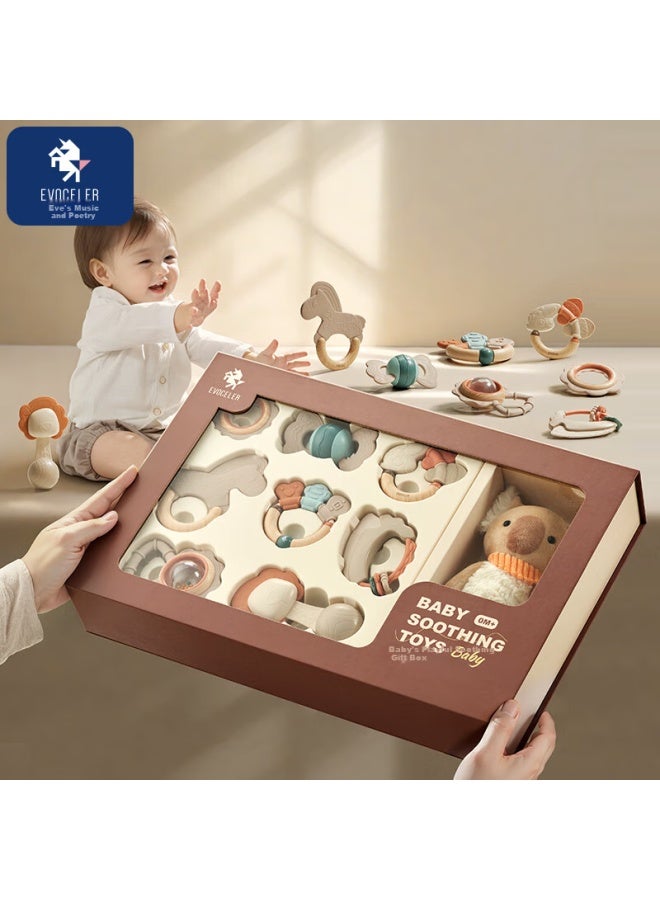 Evoceler Baby Toy Baby Rattle Teether Soothing Doll Newborn Gift Box Full Moon Gift New Year Gift - Image 2