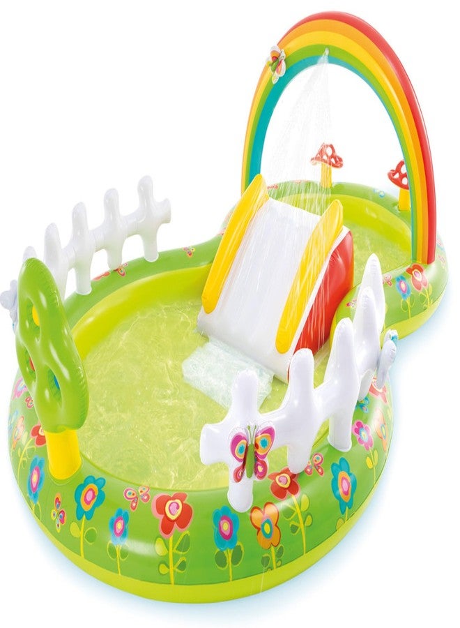 VWretails Family Playcenter for Kids, Childrens and Toddlers to Fun and Enjoyment in Backyard in Vacations, Having Inflatable Toys and Games with Multiple Designs (My Garden Playcenter 57154) - Image 1