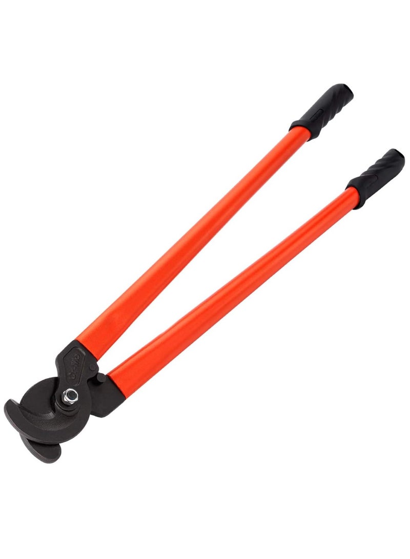 Jetech 24'' Cable Cutter, Labor-Saving Long Arm Cable Shears, Ergonomic Designed Cable Cutter with PVC Soft Handle, 24-Inch High Leverage Cable Cutter for 240mm²/φ17mm Copper and Aluminum Cables - Image 1