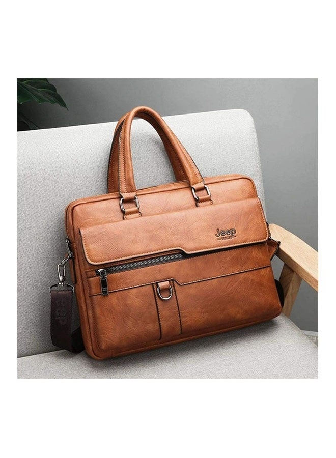 جيب شنطة جلد -جيب بولو-لاب توب- بحزام قابل للتعديل - هافان - Image 2