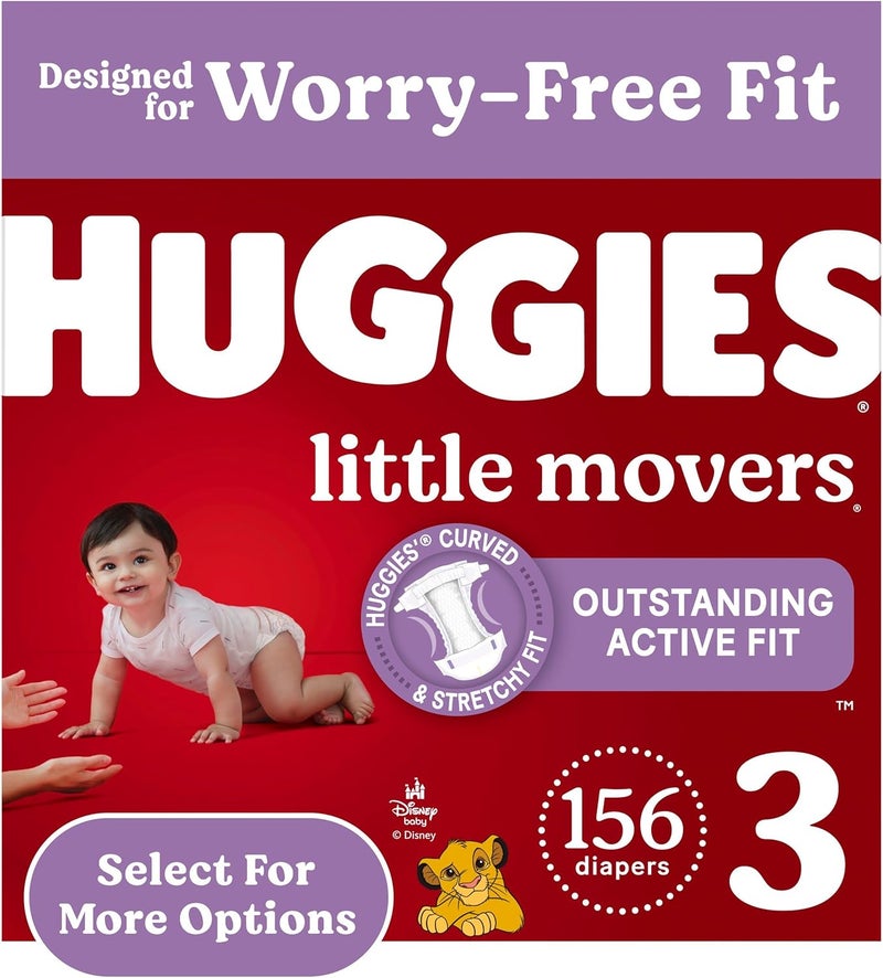 HUGGIES حفاضات هاجيز ليتل موفرز للأطفال حجم 3 - Image 1