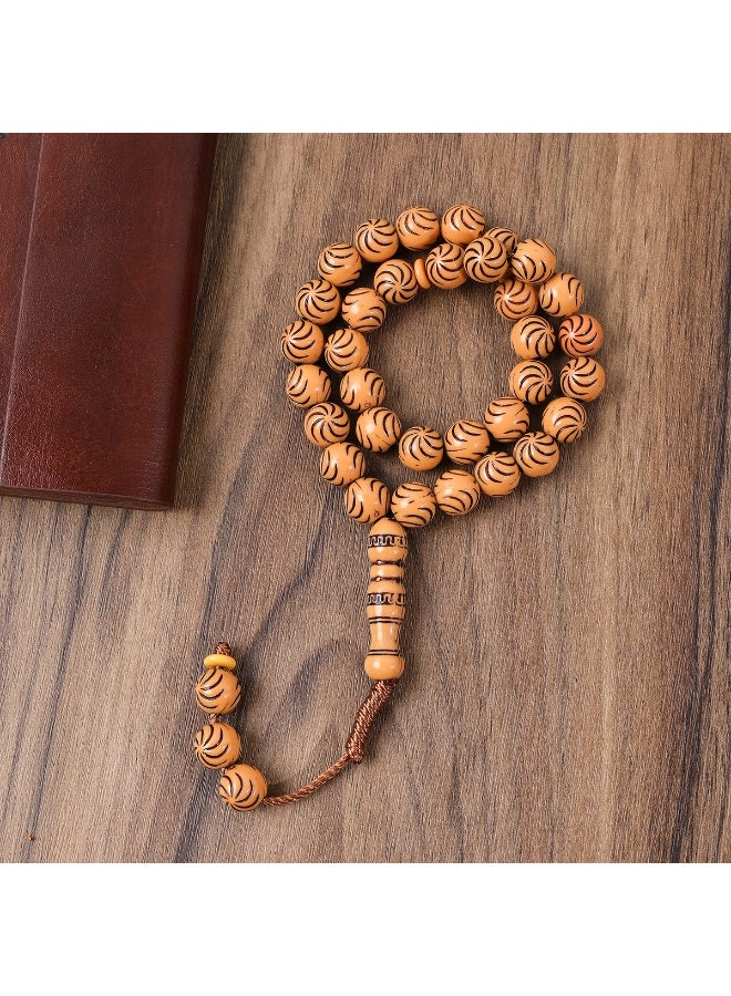 NIBEMINENT 33 Muslim Prayer Beads 8mm 