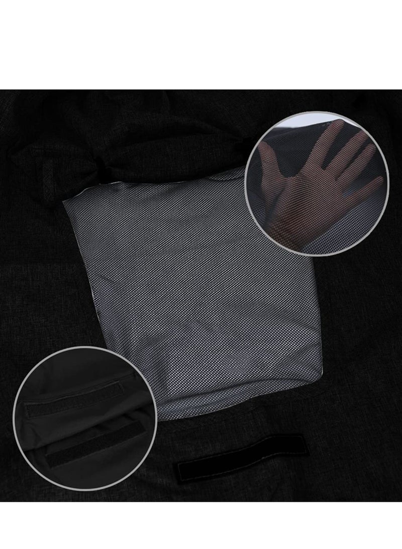 Barakah Baby Stroller Sun Shade, Pram Sunshade Sun Cover, Universal Waterproof Stroller Sunshade Cover, Anti-UV with Viewing Window for Stroller - Image 4