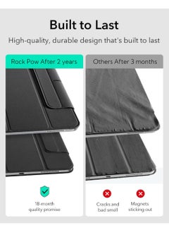 Rock Pow Case For iPad Air 13 inch M3 2025/Air 13 inch M2 2024,iPad Air 13 Case with Pencil Holder,Powerful Magnetic Attachment, Slim Trifold Stand Case, Auto Wake/Sleep, Durable Protection For iPad Air 13 2025/ 2024  - Image 5