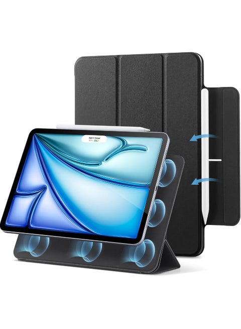 Case For iPad Air 13 inch M3 2025/Air 13 inch M2 2024,iPad Air 13 Case with Pencil Holder,Powerful Magnetic Attachment, Slim Trifold Stand Case, Auto Wake/Sleep, Durable Protection For iPad Air 13 2025/ 2024
