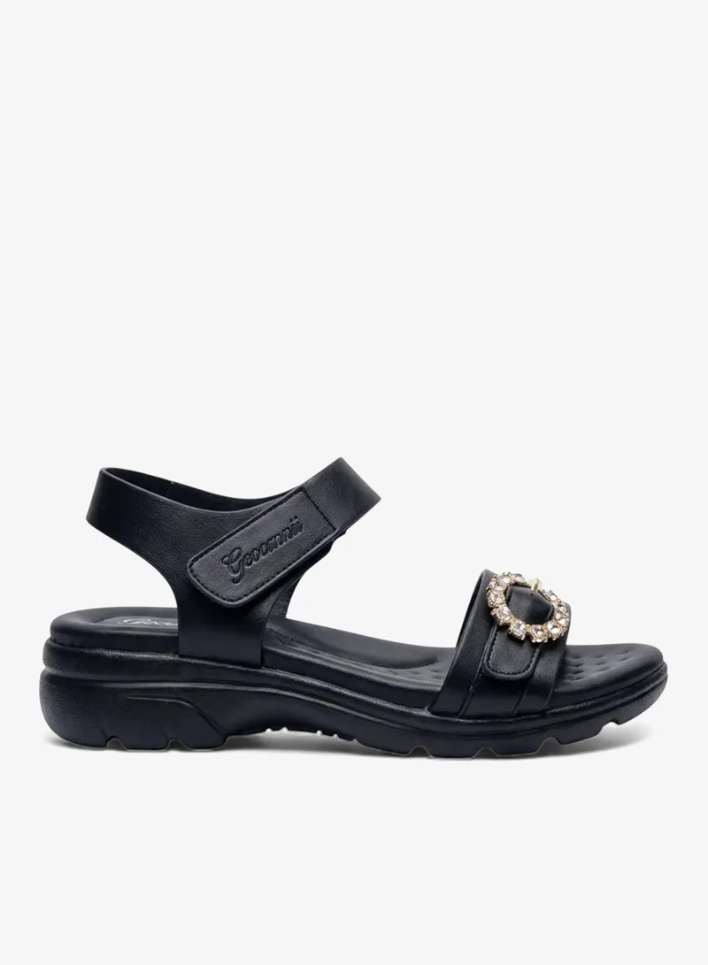 Geoomnii Women’s Sandals with Back Strap – Comfortable, Stylish & Secure Fit