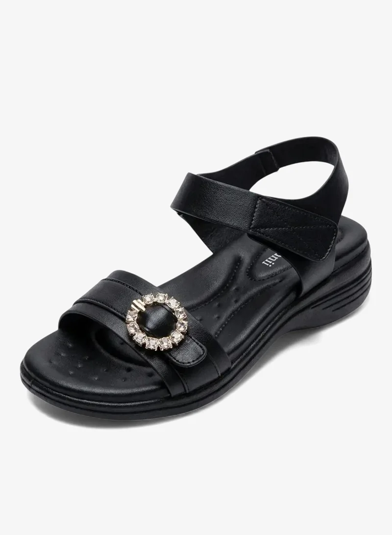 Geoomnii Women’s Sandals with Back Strap – Comfortable, Stylish & Secure Fit