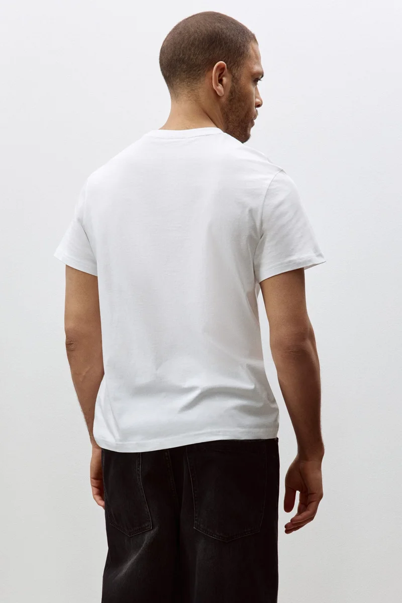 H&M  Cotton T-shirt Regular Fit for Men | Best Price UAE