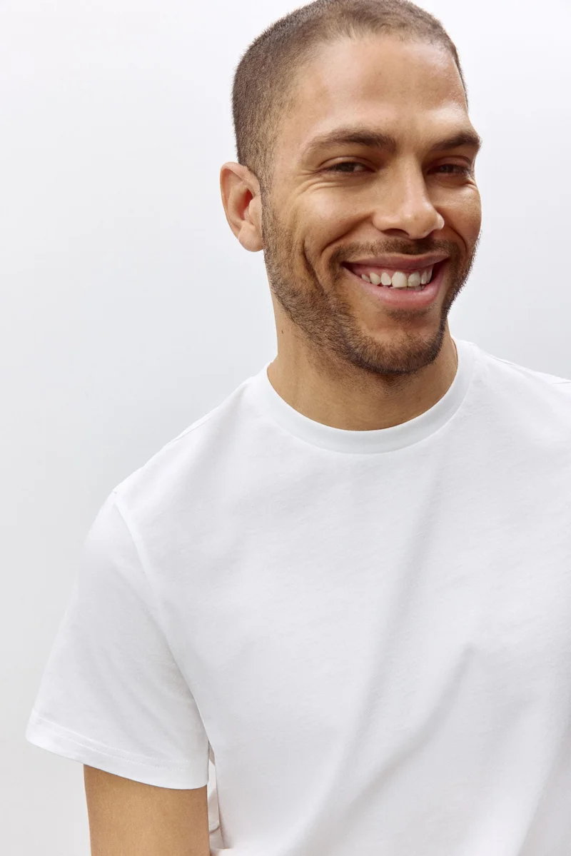 H&M  Cotton T-shirt Regular Fit for Men | Best Price UAE