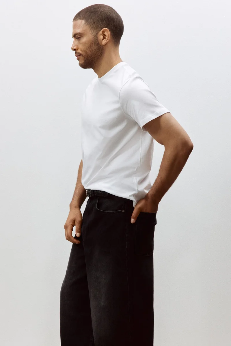 H&M  Cotton T-shirt Regular Fit for Men | Best Price UAE