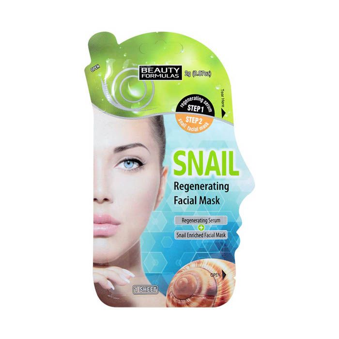 Beauty Formulas Snail Facial Mask 2 g +1 Sheet