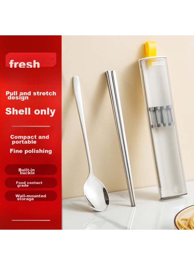 JD.com Jd Jingzao 304 Stainless Steel Portable Tableware Set Of Three Pieces Including Chopsticks And Spoon, Travel Set For Primary School Students And Adults - Image 1