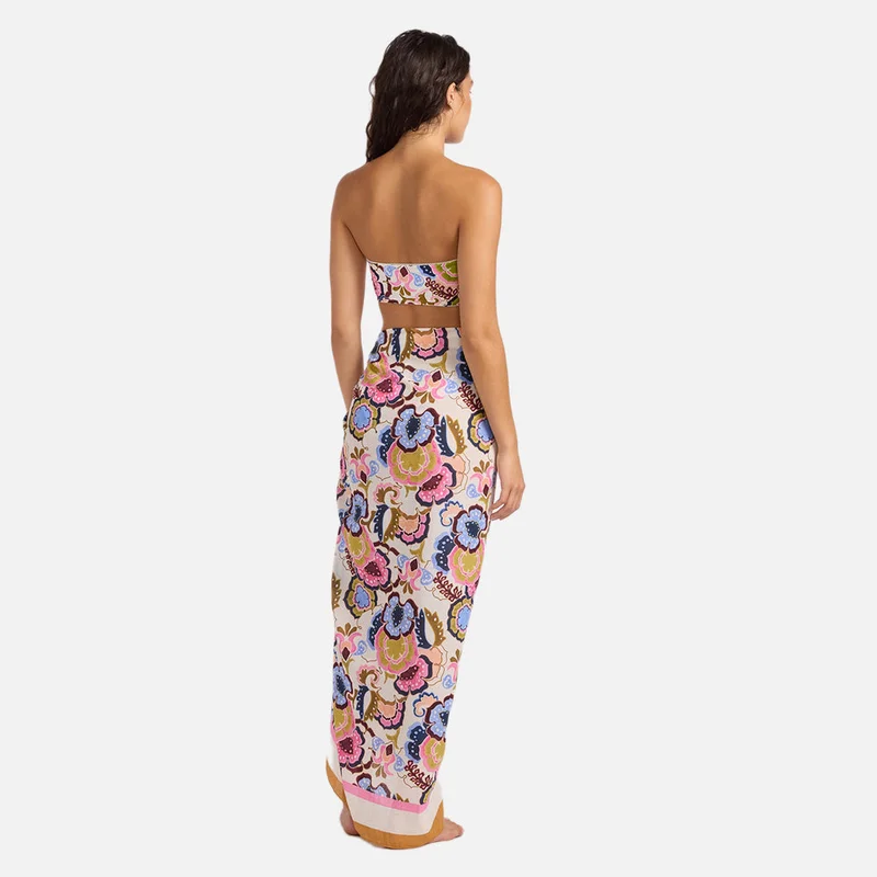 سيفولي Sea Blossom Floral Sarong - Women
