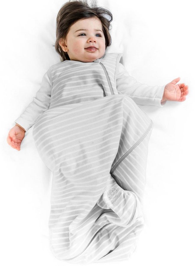Woolino 4 Season Toddler Sleeping Bag, Merino Wool Baby Sleep Bag Sack, 2-4 Years, Gray - Image 1