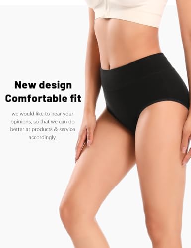 Molasus Incontinence Underwear for Women High Absorbency Period Leakproof 3 Pack Black 3XLarge - Image 5