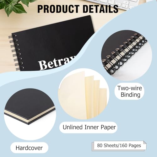 QYUVK Betrayal Definition Hardcover 160 Pages Blank Spiral Notebooks, Employee Appreciation Gift, Leaving Going Away Gifts for Coworker Colleagues, Thank You Gift for Coworker, New Job Gifts - Image 3