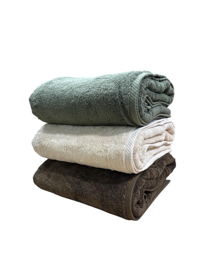 sheetsnthings Oversized Sage Bath Sheet Towel 40x80 inches-100% Turkish Cotton, Luxury & Absorbent, Soft & Quick-Dry, Premium Spa & Bathroom Towel - Image 5