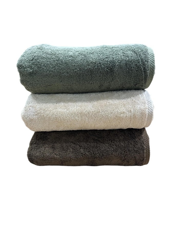 sheetsnthings Oversized Sage Bath Sheet Towel 40x80 inches-100% Turkish Cotton, Luxury & Absorbent, Soft & Quick-Dry, Premium Spa & Bathroom Towel - Image 4