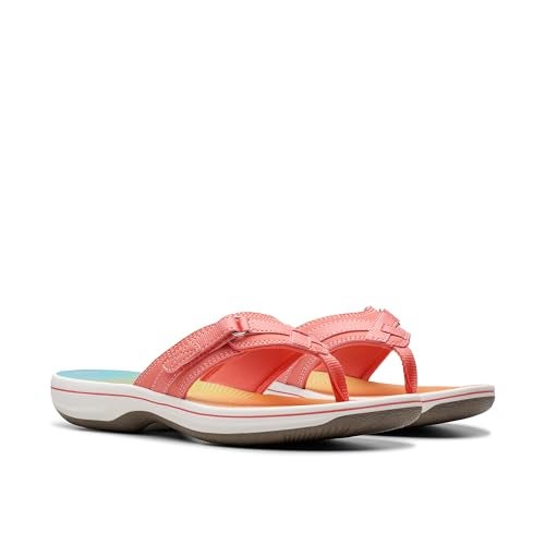 Clarks Women's Breeze Sea Flip-Flop, Multicolor Synthetic, 8 - Image 5