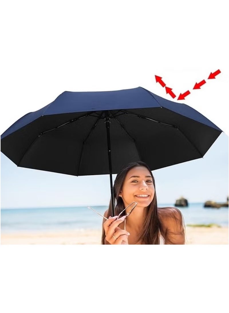 Huitich Fully Automatic Dual-Purpose Umbrella Midsummer Blue - Image 2