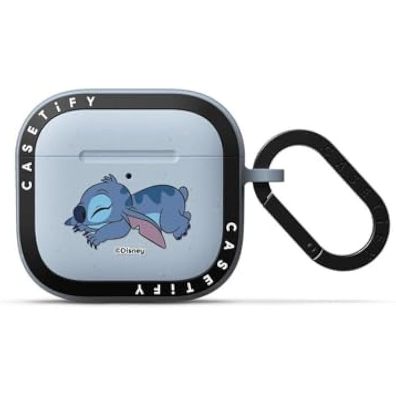 Casetify Bounce AirPods 4 Case with Ring 【Lilo & Stitch Colab】 - Stitch - Sky Blue