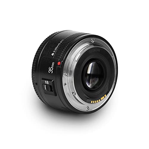 YONGNUO عدسة YONGNUO YN35mm F2 1:2 AF/MF واسعة الزاوية ثابتة/رئيسية للتركيز التلقائي لكاميرا كانون EF Mount EOS - Image 1