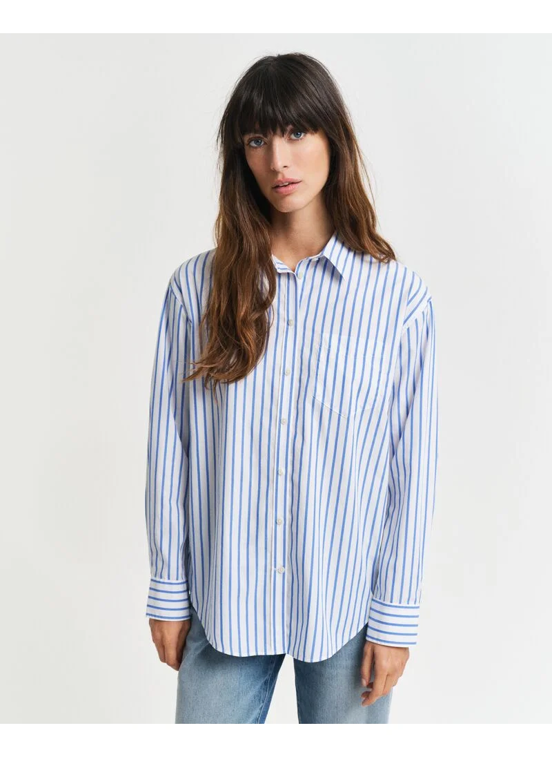 غانت Gant Relaxed Classic Poplin Striped Shirt