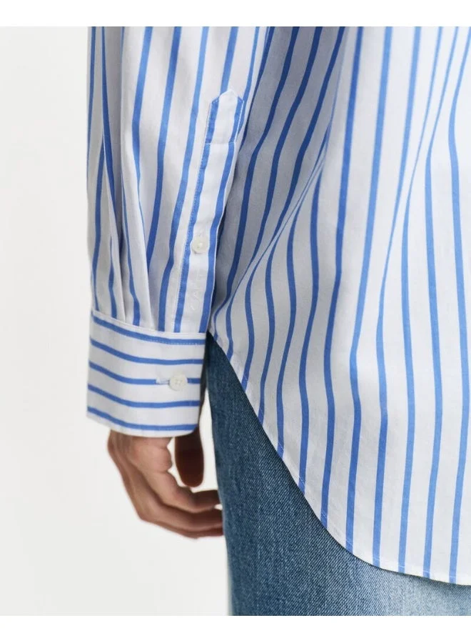 GANT  Gant Relaxed Classic Poplin Striped Shirt for Women | Best Price UAE